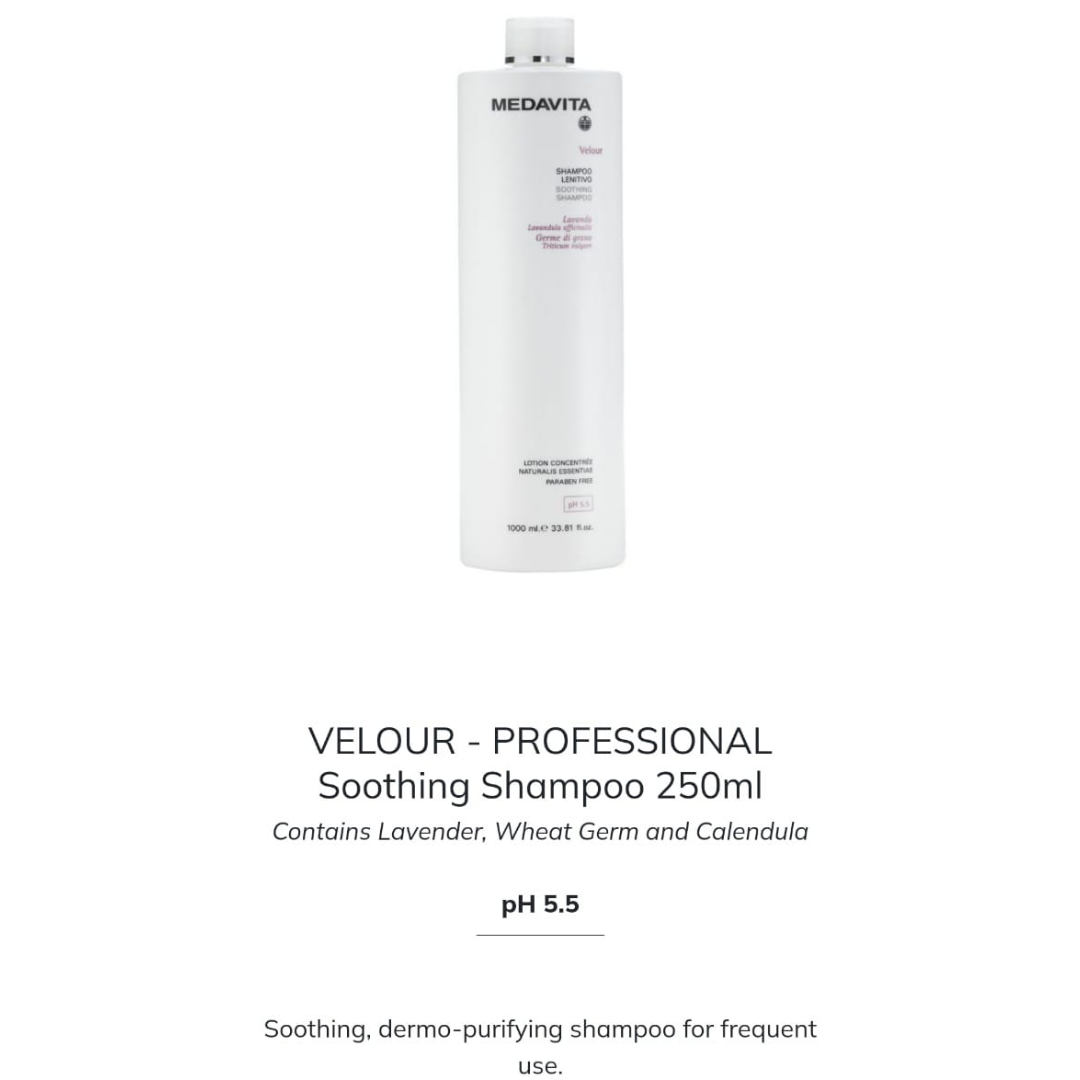 Velour shampoo for sensitive & itchy scalp 250ml