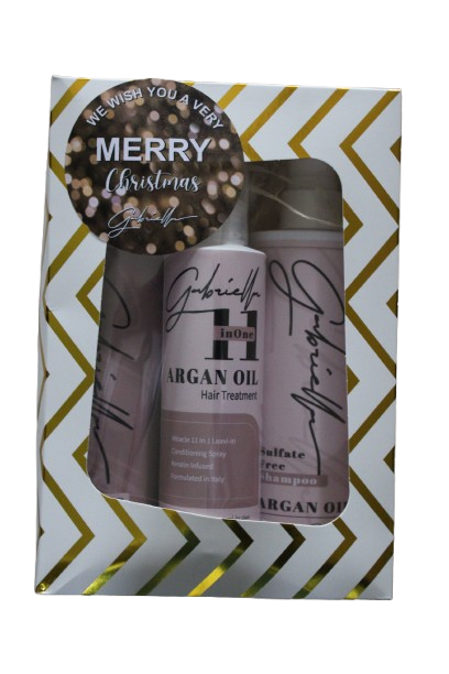 Gabriella Argan oil Sulfate Free Shampoo 500ml , Conditioner 500ml& 11 in one treatment 200ml