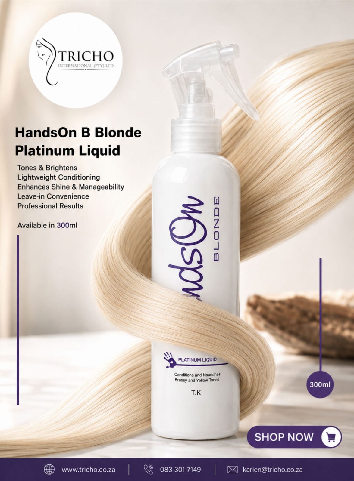 BBLONDE PLATINUM LIQUID SPRAY 300ml